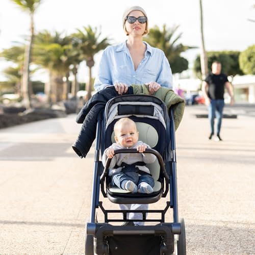 Momcozy Universal Stroller Cooling Pad, Detachable 2-Piece Cushion - color: Light Gray, size: Cooling Pad
