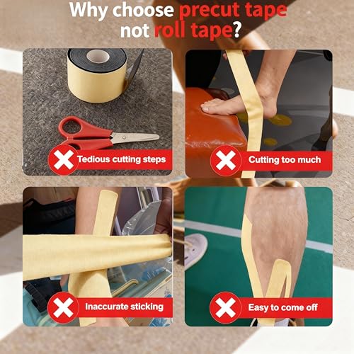 Precut Kinesiology Tape for Knees, Upgraded, 10 Pcs, Beige - color: Beige, size: 10 Pcs