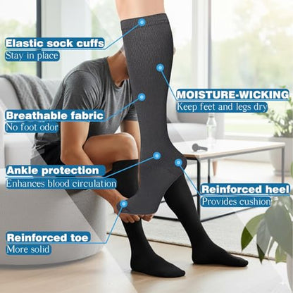 Compression Socks for Women Men,Graduated Circulation Compression Socks,Best Support for nurses Athletic - size: Small-Medium