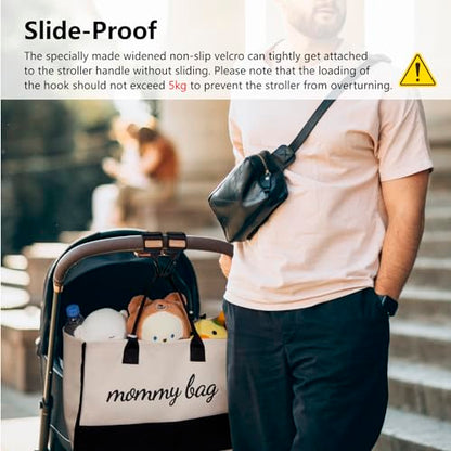 TOPDesign Universal Baby Stroller Organizer, Stroller Caddy with Detachable Mesh Bag & Heightened Insulated Cup Holders & Non-Slip Secure Hooks Accessories, Fits Most Strollers (Checkerboard) - color: Checkerboard, style: Pro