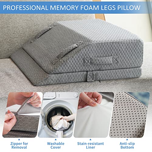 KingPavonini Adjustable Leg Elevation Pillows for Swelling & Pain Relief