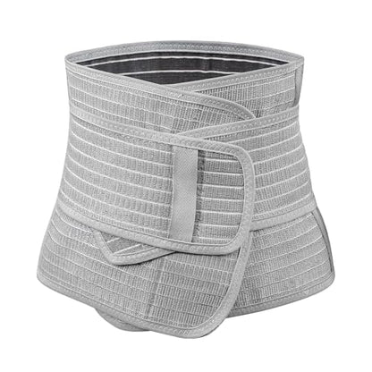 haakaa Postpartum Belly Band, Support Back & Abdomen, Help Natural Delivery & C Section Recovery,Natural Latex,One Size - color: Grey