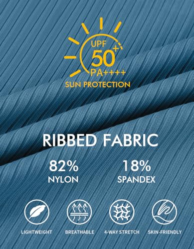 Charmo Ruffle Maternity Bathing Suits Ribbed Tie Knot Pregnancy Swimsuit - color: Blue Splicing, size: Small
