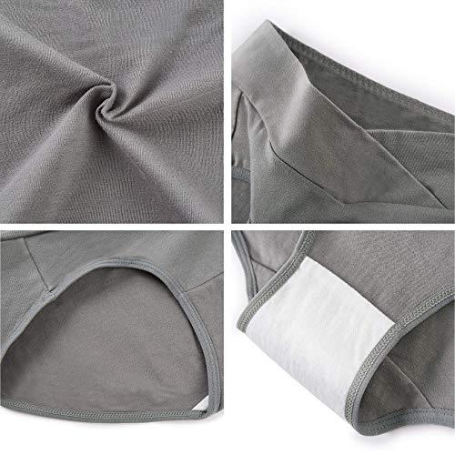 Mama Cotton Women's Under The Bump Maternity Panties Pregnancy Postpartum Maternity Underwear Multi-Pack - color: Multicolor-b 5 Pack, size: X-Large
