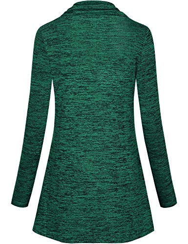 Joymom Maternity Warm Cowl Neck Nursing Sweatshirt Breastfeeding Tunic Tops - color: 43 Green, size: Small