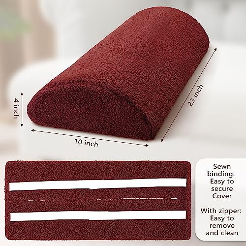 Wesiti Recliner Leg Rest Cushion Footrest Pillow Elevate Feet, Wine Red - color: Wine Red