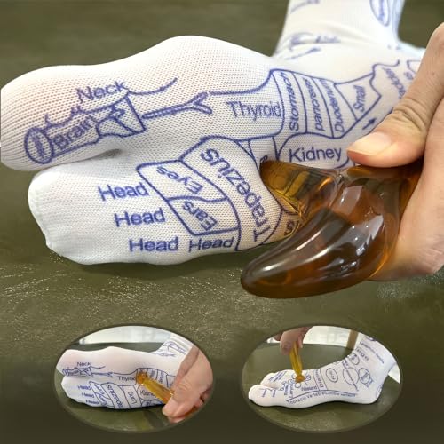 BIRDDIE Reflexology Socks Set with Tools Foot Massaging Socks(Woman) - size: Women