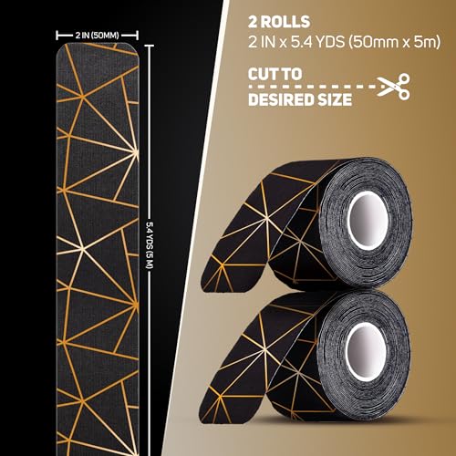 Care Science Waterproof Copper Infused Kinesiology Tape, Uncut, 2 Rolls - color: Copper Infused Uncut