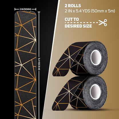 Care Science Waterproof Copper Infused Kinesiology Tape, Uncut, 2 Rolls - color: Copper Infused Uncut