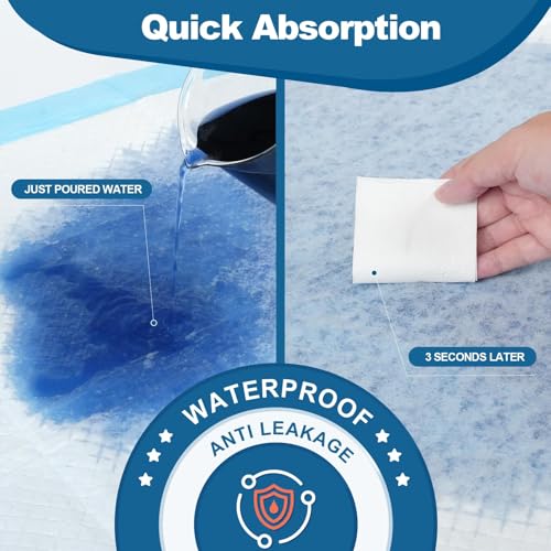 MILDPLUS 50 Count Disposable Bed Pads 30''X36'', Super Absorbent Underpad - size: 30"×36" (50 Count)