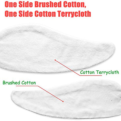 KimYoung Cotton Bra Liners for Sweat, Reusable, Cotton Terrycloth Pads 3PCS - size: Small