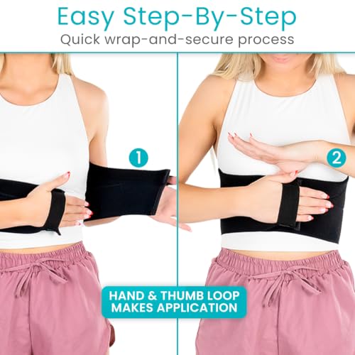 Vive Broken Rib Brace for Women, Men - Rib Cage Support Belt for Fractured - size: Medium