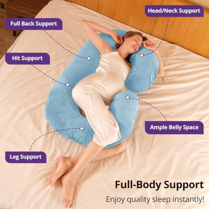 Pregnancy Pillows for Sleeping, C Shaped Full Body Maternity Pillow
