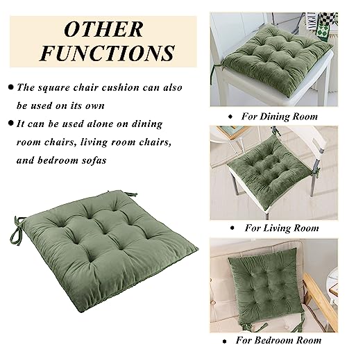 Rocking Chair Cushions High Back and Seat Cushion Green - color: Green