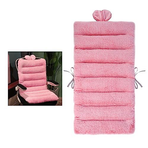 ELFJOY Desk Chair Cushion for Dorm Chair with Back Support 85x45cm Hotpink - color: Hot Pink, size: 33x18 Inch (Pack of 1)