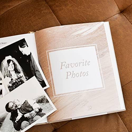 Duncan & Stone Guided Grief Journal with Prompts & Photo Pocket, Sand - color: Sand