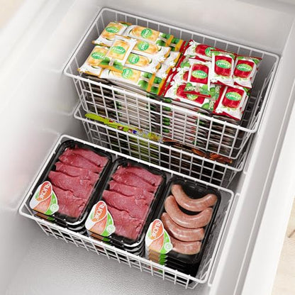 Orgneas Freezer Organizer Bins for Upright Freezer Wire Drawer Baskets