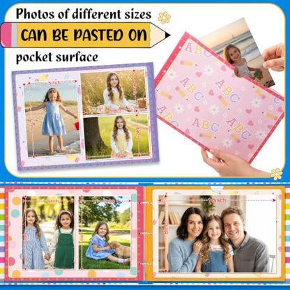 School Memory Book for Kids School Scrapbook Album,Rainbow - style: Rainbow