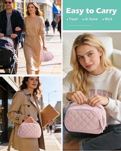 Wearable Breast Pump Bag Compatible with Momcozy and Eufy Pump - color: Pink