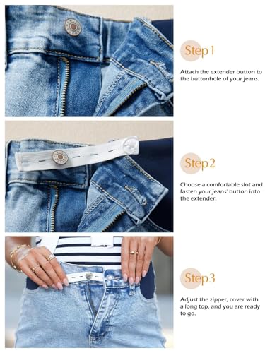 BLENCOT Women Maternity Jeans Summer Straight Leg Stretchy Denim