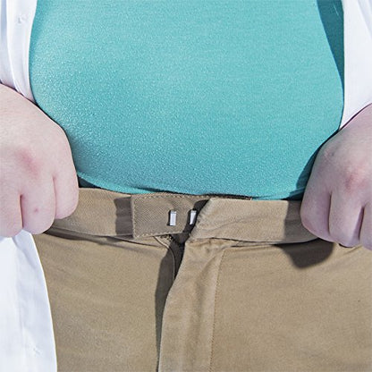 Adjustable Pant Waistband Extension - Instant Comfort, Pants Fit Again (Hook 5-Pack, Brown) - color: Brown, size: Hook