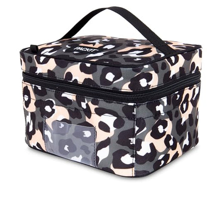 PackIt Freezable Breastmilk Cooler & Formula Cooler, Wild Leopard Gray - color: Wild Leopard Gray