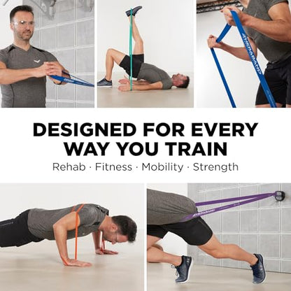 THERABAND High Resistance Band, 25 lbs, Medium, Green, Physical Therapy - size: Medium (25 lbs)