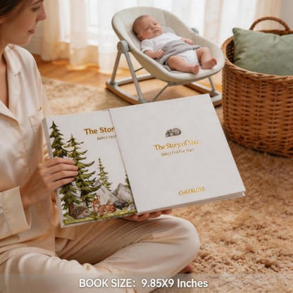 Baby Memory Book for First Five Years, Newborn Keepsake Journal
