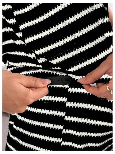 MakeMeChic Women's Maternity 2 Piece Striped Shorts Set - color: Black, size: Small