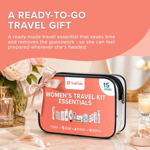 Travel Essentials For Women TSA Approved Toiletry Bag & Travel Size Kit - size: 1 Pack
