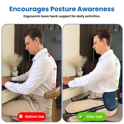 Portable Computer Chair Posture Corrector For Sitting At Desk - Home&Travel
