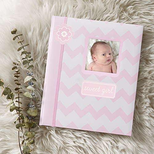 Lil Peach First 5 Years Chevron Baby Memory Book Journal, Pink - style: Chevron Pink