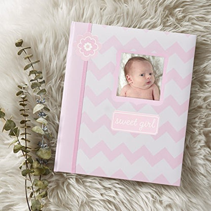 Lil Peach First 5 Years Chevron Baby Memory Book Journal, Pink - style: Chevron Pink