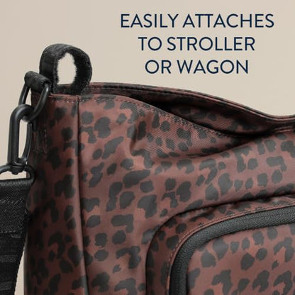 Itzy Ritzy Belong Cargo Caddy Stroller Organizer & Crossbody Bag (Leopard) - color: Leopard