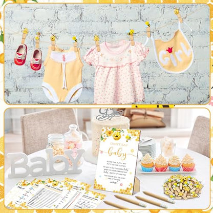Patelai 321 Pcs Baby Shower Games Supplies, Bee - style: Bee
