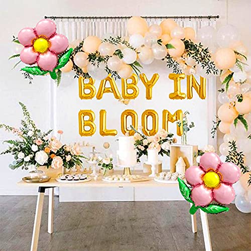 JeVenis Baby in Bloom Baby Shower Decorations Floral Backdrop Decoration