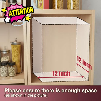 Ynelyase Lazy Susan Medicine Bottle Organizer for Cabinet 2 Tier Clear