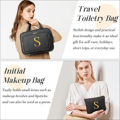 Personalized Hanging Toiletry Bag Travel Makeup & Cosmetic Bag Organizer - style: L