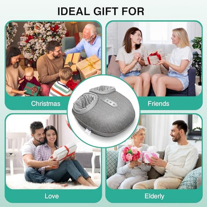 Medcursor Foot Massager with Heat, Shiatsu Deep Kneading - color: Grey
