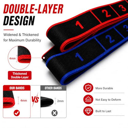 8-Loop Resistance Band for Yoga, Pilates & Full-Body Training