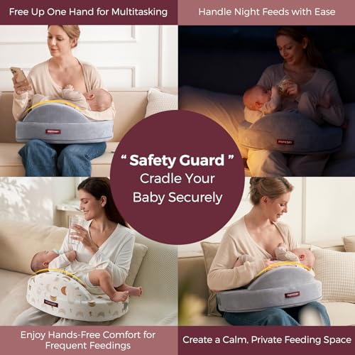 Momcozy Cozylite Nursing Pillow for Breastfeeding - Supportive Memory Foam - color: Cozylite -Light Pink