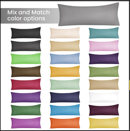 EVOLIVE Body Pillow Cover 21"x54", Microfiber, Hidden Zipper (Mint) - color: Mint