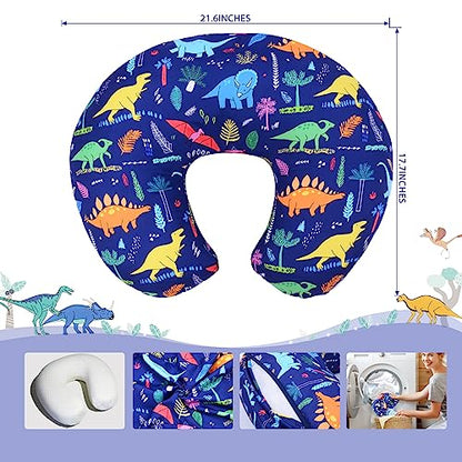 Cloele Nursing Pillow Cover for Breast Feeding Pillows,Blue Dinosaur - color: Dinosaurs
