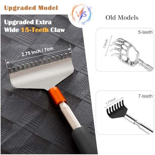 Large Back Scratcher for Women Men Instant Itch-Relief - color: Black, size: L