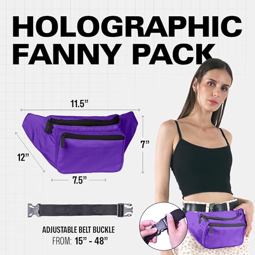 SoJourner Waterproof Fanny Pack, Purple - color: Purple