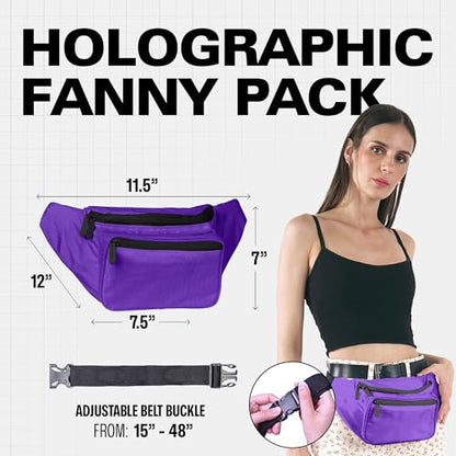 SoJourner Waterproof Fanny Pack, Purple - color: Purple