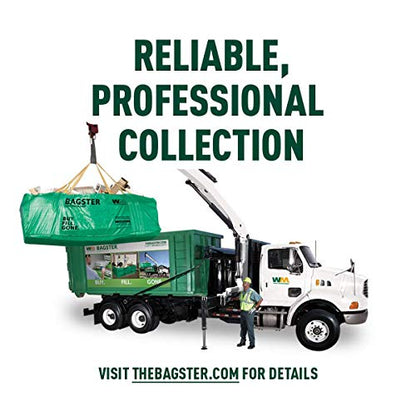 BAGSTER 3CUYD Dumpster in a Bag holds up to 3,300 lb, Green