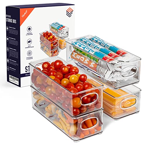 ClearSpace Plastic Pantry Organization and Food Storage Bin, 4 Pack - size: 4 Pack