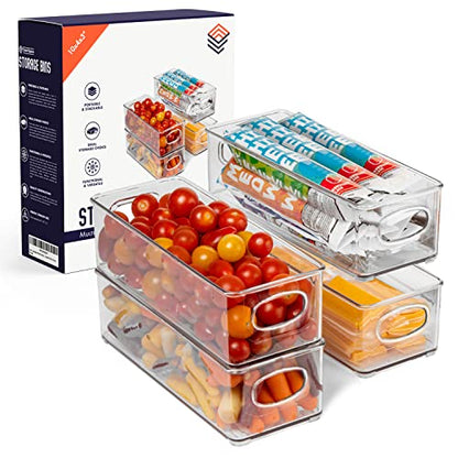 ClearSpace Plastic Pantry Organization and Food Storage Bin, 4 Pack - size: 4 Pack