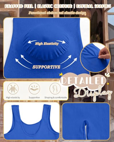 3 Pack Maternity Bodysuits - color: Sapphire Blue, Khaki, Black, size: Medium